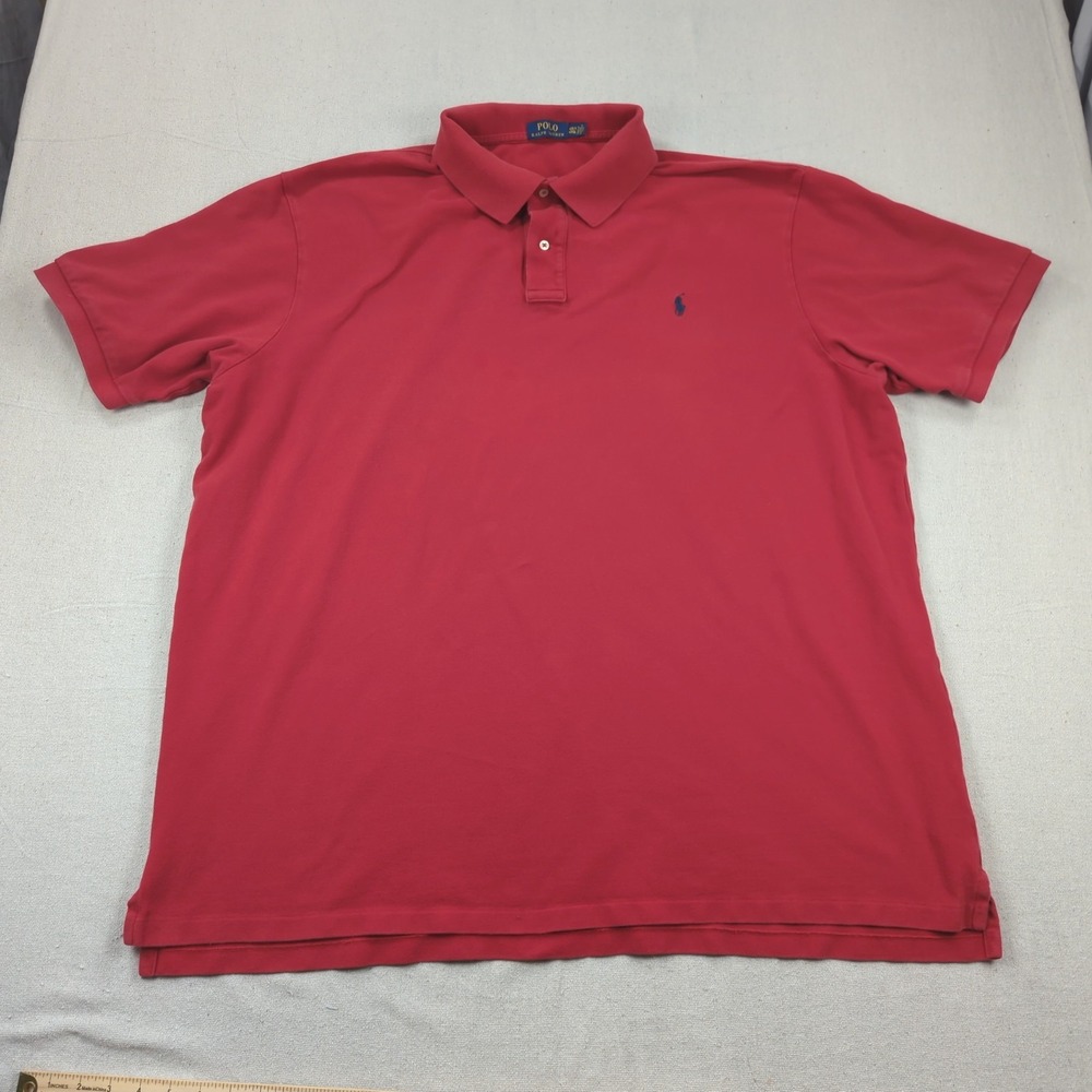 Polo Ralph Lauren Shirt Mens‎ 4XLT Red Casual Preppy Golf